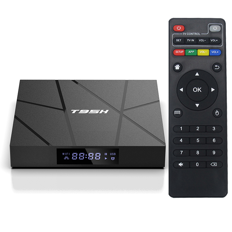 

Android TV Box T95H Android 10.0 H616 Quad Core 2+16/4+32/64GB TV Box Support 2.4G Wifi