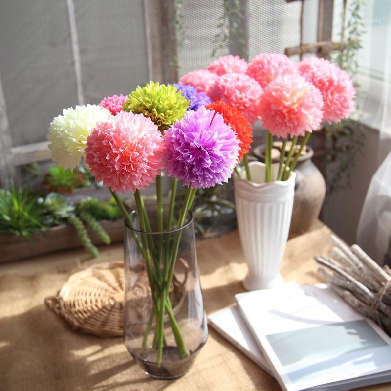 

Ball Onion Silk Artificial Hydrangea Foam Fake Flower Bouquet for Home Party Wedding Room Decoration Gift Artificial Silk Flower1