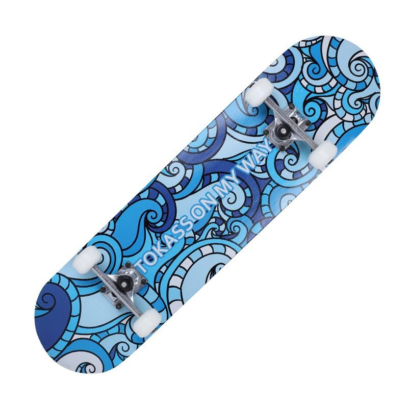 

Beginners Skateboard High Quality Maple Plate Four Wheels Double Rocker Dancing Board For Children Teenagers Adults Drift Skate