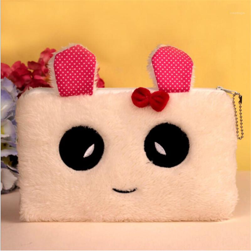 

Cartoon Cute Plush Coin Purse Small Cute Cartoon Animal Card Holder Key Bag Money Bags For Girls1, Beige