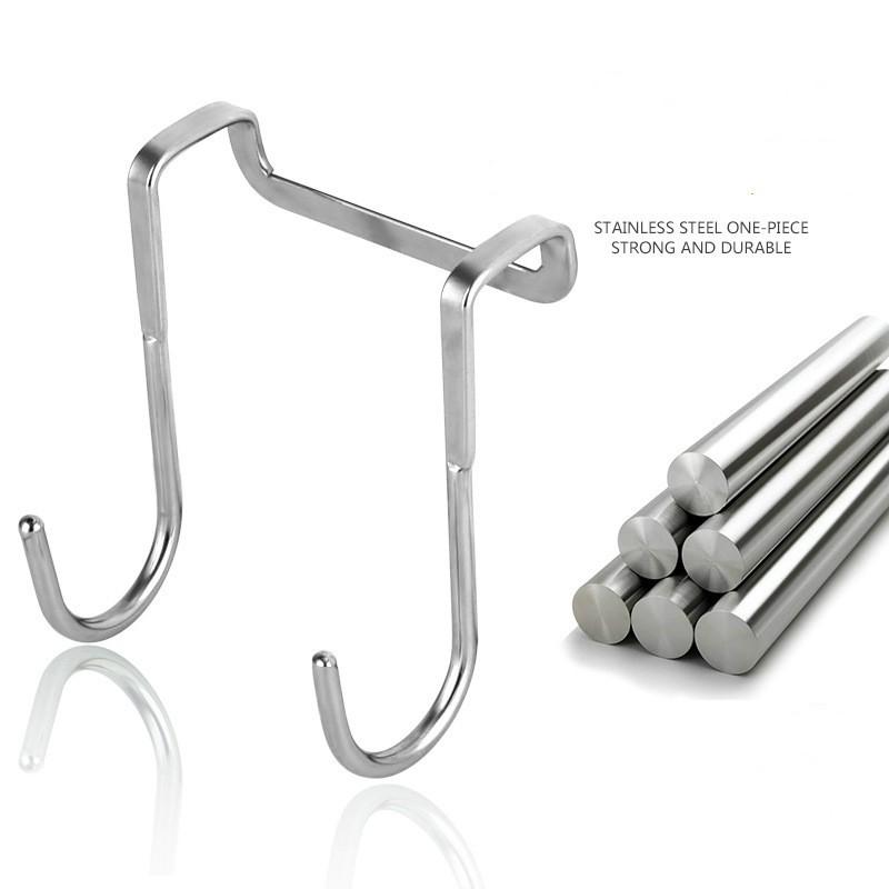 

Stainless Small Hook Steel Free Punching Cabinet Door Without Trace Hook S-type Door Hanger Hanger Back Coat