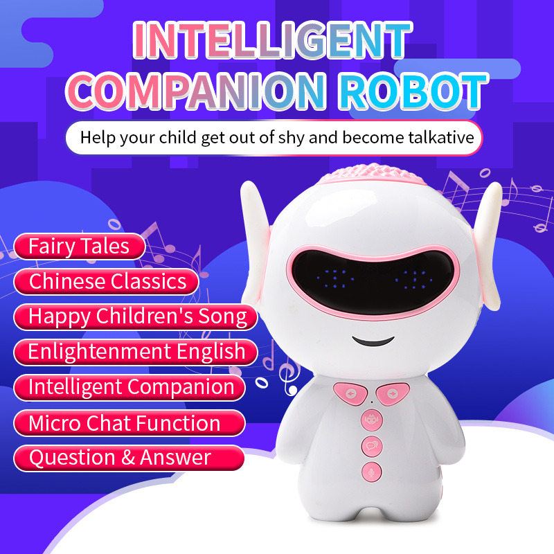 

AI Smart Robot Huba Early Education Toy Wifi Voice Dialogue to Accompany the Education Learning Machine, Multicolor