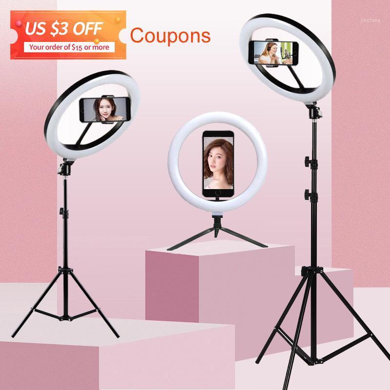 

Selfie Ring Light With Tripod Stand Use For Tik Youtube Tiktok Tok Mobile Phone Smartphone Camera Led Lamp Holder Ringlight1