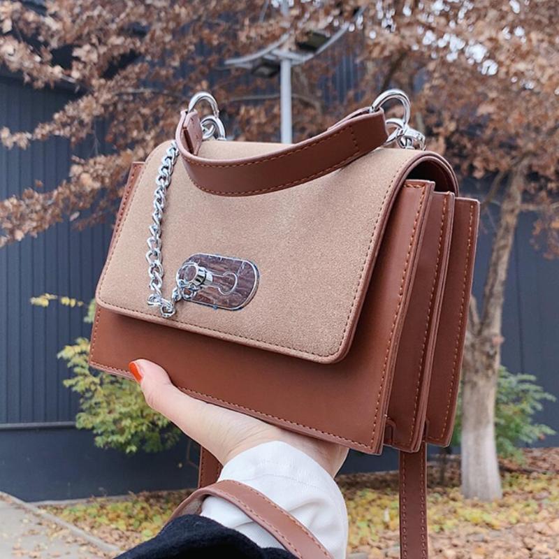

Vintage Square Tote bag 2021 Fashion New High quality PU Leather Women's Designer Handbag Matte Shoulder Messenger Bag Travel, Black
