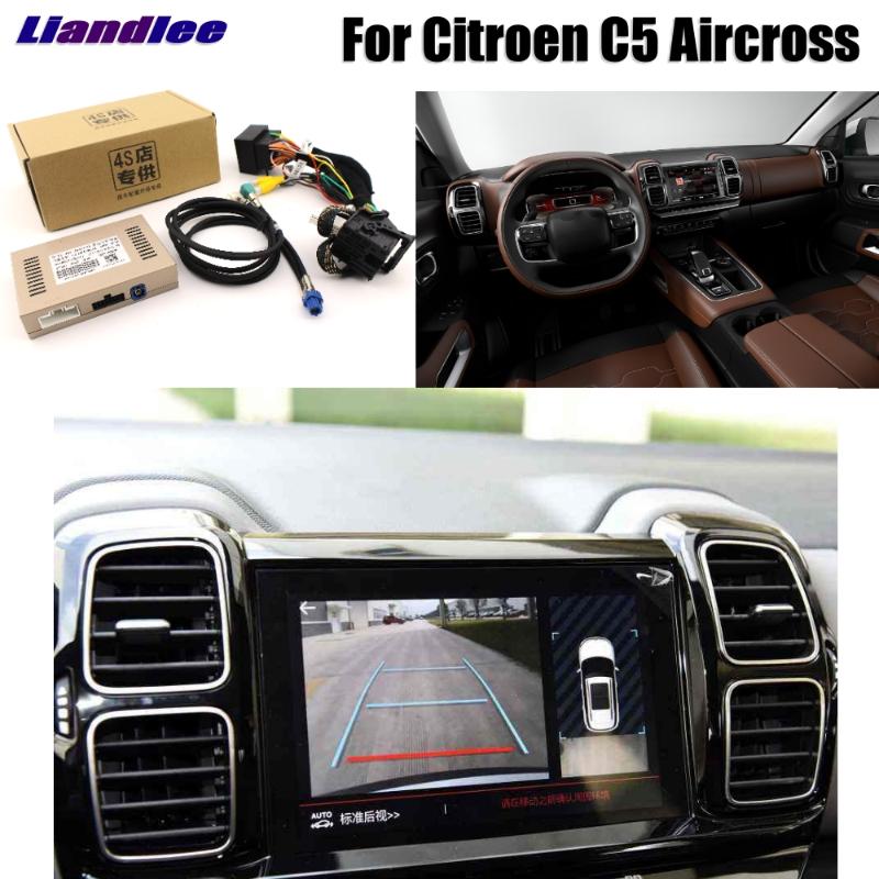 

Liandlee For C5 Aircross Parking Camera Interface Reverse Back Up Camera Kits Display Upgrade car