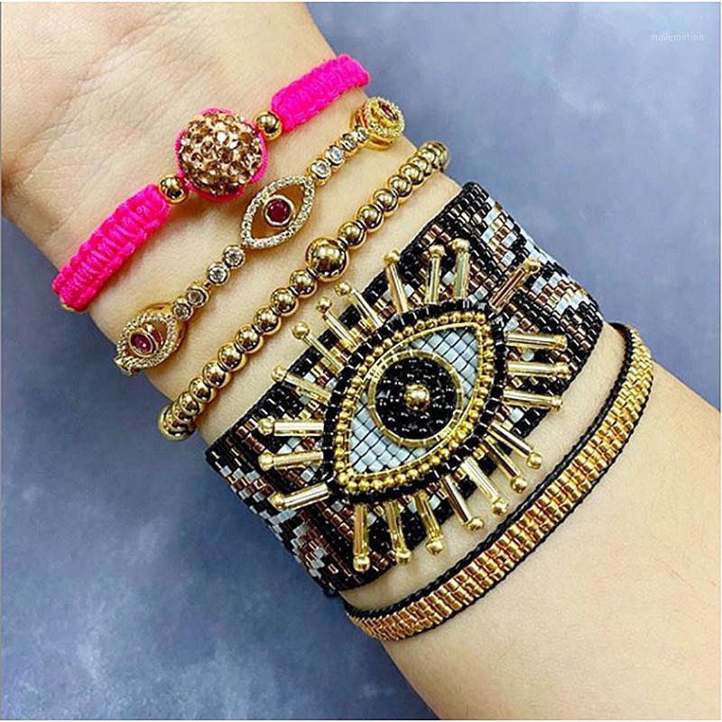 

Rttooas 2020 Hot Sale Black Turkish Evil Eye Bracelets Lucky Friendship Bracelets Armband Luxury Charm Bracelet For Women1