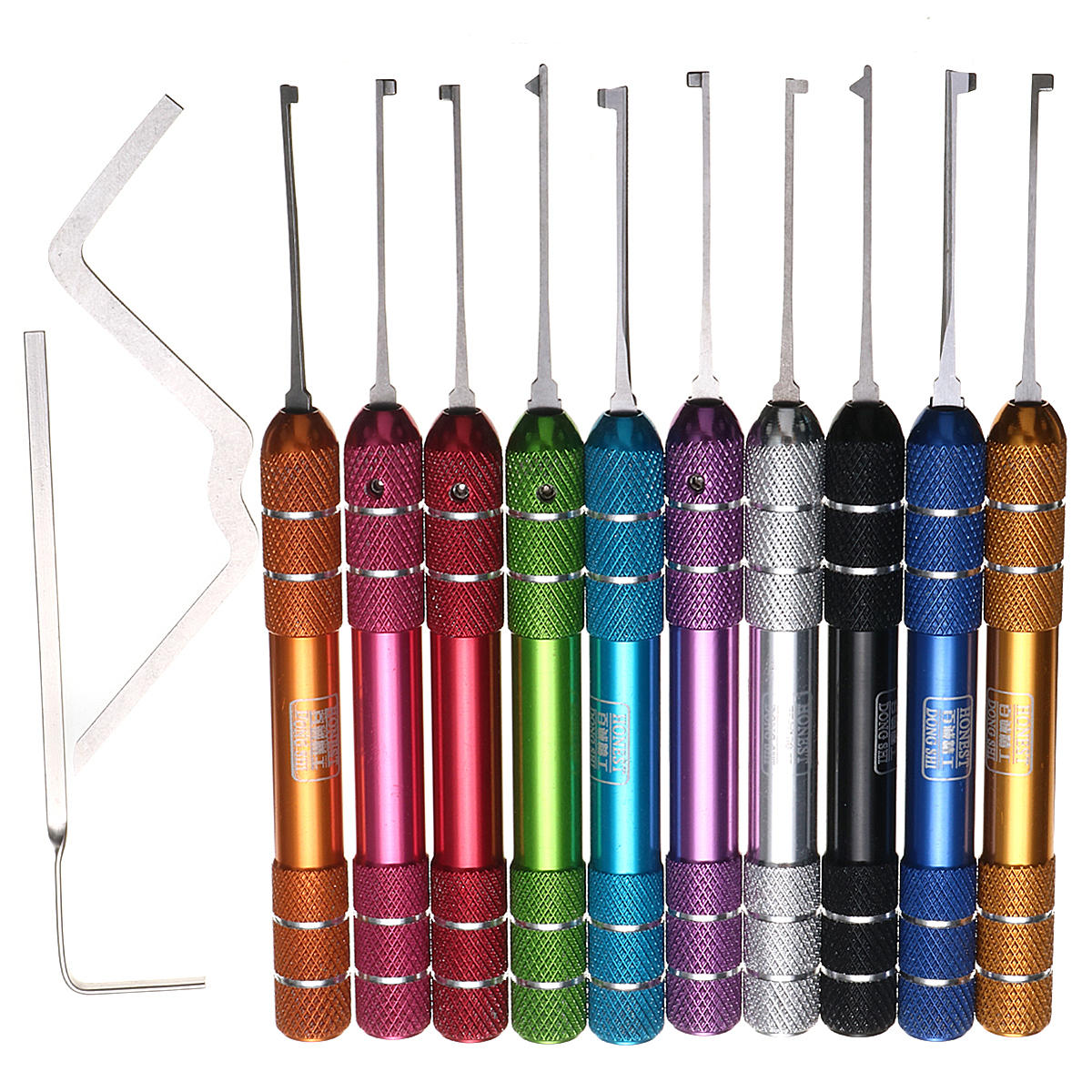 

Locksmith Supplies New lock pick tools 12-piece locksmith steel unlocking tool set