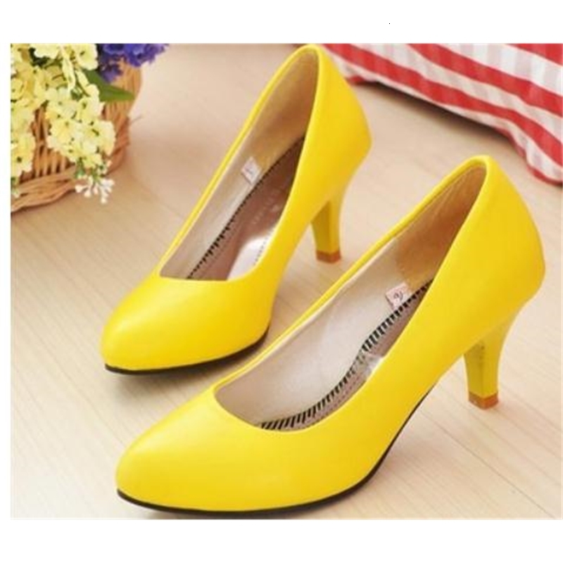 

2021 Women's Shoes in Spring and Autumn New Style Fine Heel Pointed End@2157 3AGD, Red