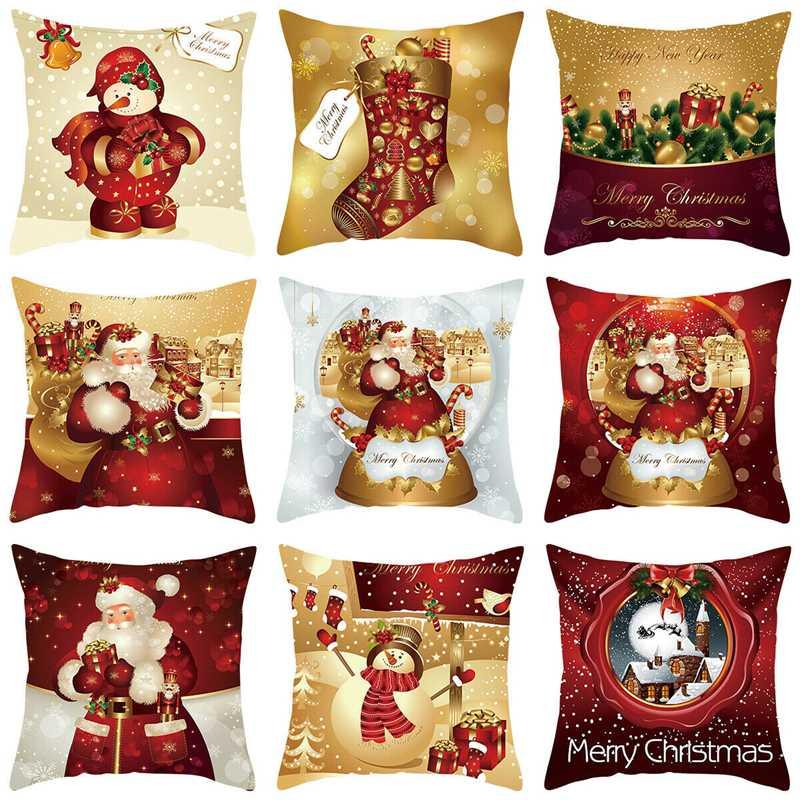 

Christmas Snowman Cushion Cover Pillow Case 3D 18" Throw Xmas Gift Home Sofa Decorations