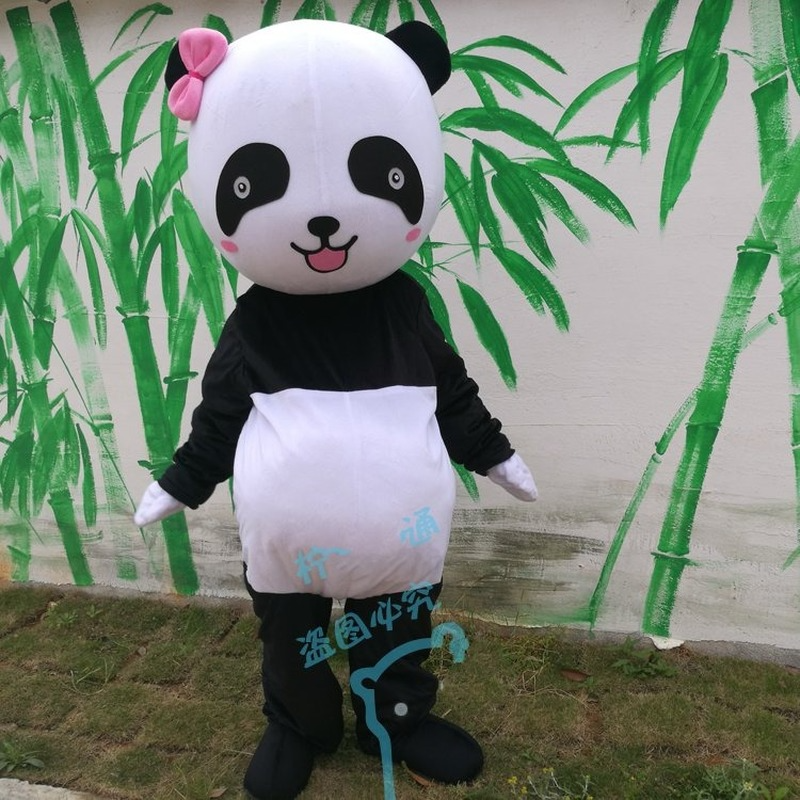 Mascot CostumesChinese Panda Mascot Costume Furry Suits Party Game Fursuit Cartoon Dress Outfits Carnival Halloween Xmas Easter Ad-image-747359647