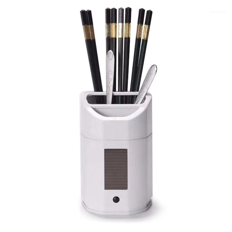 

Solar UV Chopsticks Tube Intelligent Disinfection Fork Straw Spoon Knife Organizer UV USB Cage Kitchen Tableware1