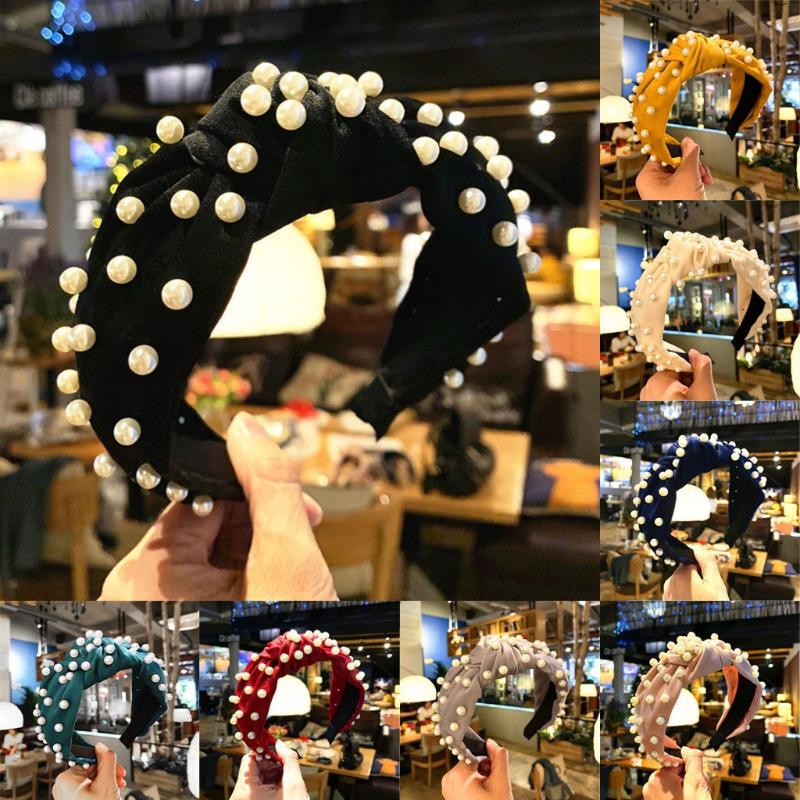 

Accessories Women's Crystal Headband Fabric Hairband Head Wrap Hair Band Accessory Sweet Pressure Hair Headdress Female