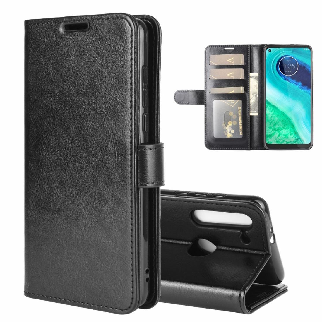 

For Motorola Moto G8 R64 Texture Single Horizontal Flip Protective Case with Holder Card Slots Wallet Photo Frame