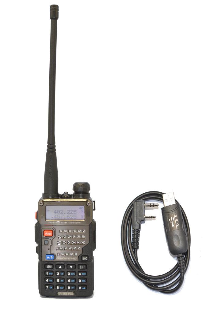 

BAOFENG Walkie Talkie UV-5RE+PLUS VHF/UHF Dual Band Radio + Program cable+CD /Handy Hunting Radio Receiver With Headfone
