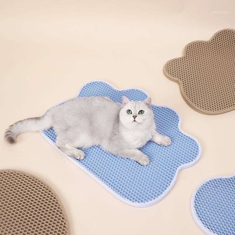 

Pretty&Better Cat Litter Mat Foldable Double-Layer Cats Mat Bottom Non-slip Pet Litter Layer Pet Catcher Cat Cushion1