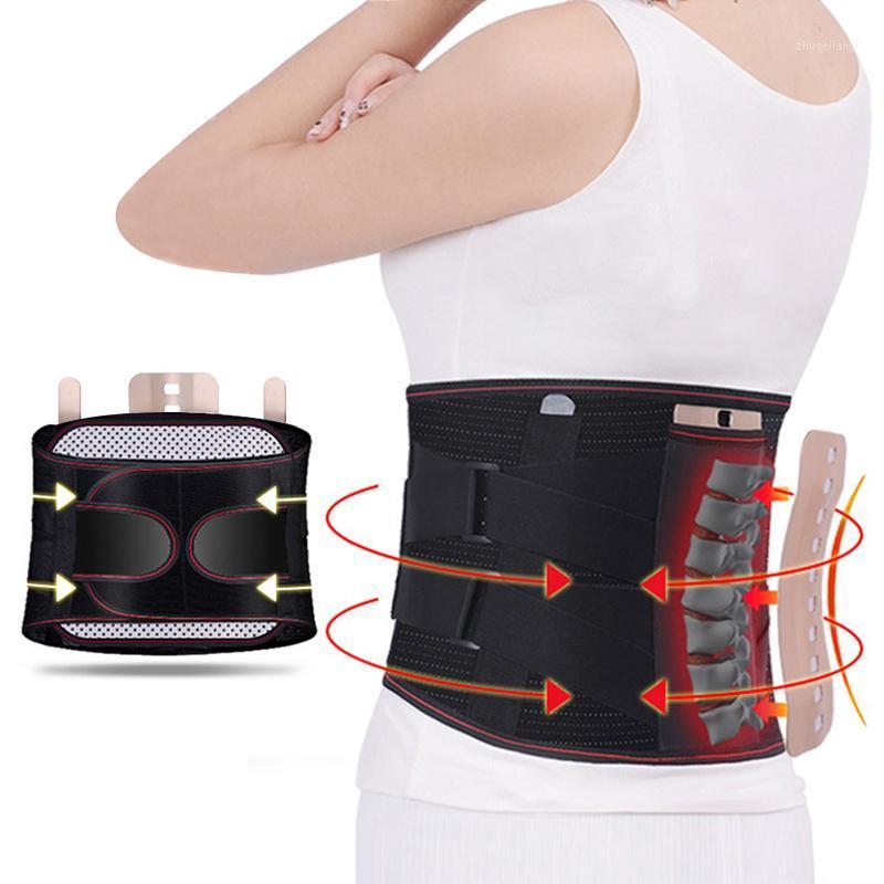 

XL Lumbar Support Belt Disc Herniation Orthopedic Strain Pain Relief Corset For Back Spine Decompression Brace1, Black