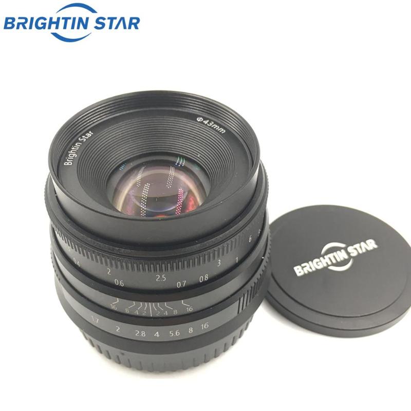 

Brightin star 35mm F1.7 Large Aperture Manual Focus fixed Lens mirriorless camera Lens for canon Cameras