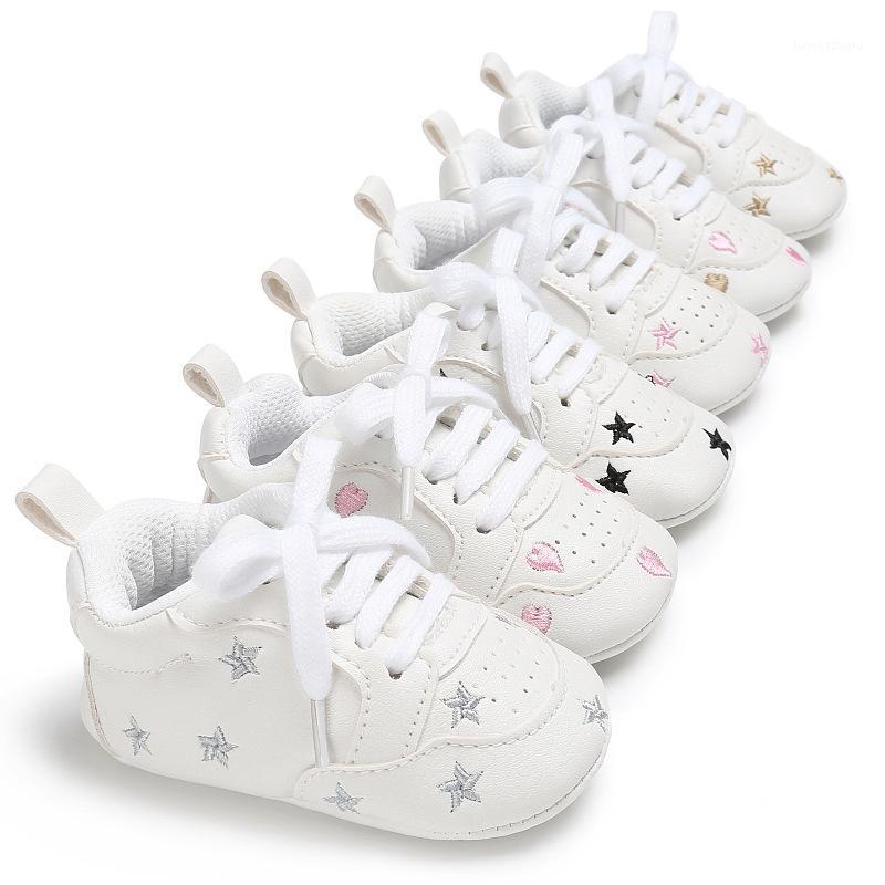 

PU stars sports spring and autumn new men and women baby baby boys girls soft bottom non-slip shoes children's shoes1, Black