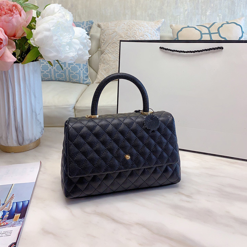 

Top Quality Designers Handbags Small Flap Bag with Top Handle Grained Calfskin Women Handbags Formal Dress Crossbody Bag Shopping Bags