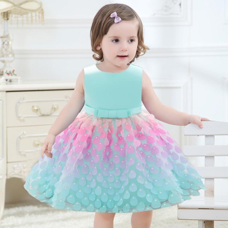 

Christmas Infant 1st Birthday Dress For Baby Girl Clothes Sequin Dress Princess Dresses Party Clothing Child Clothes Vestidos1, Champagne