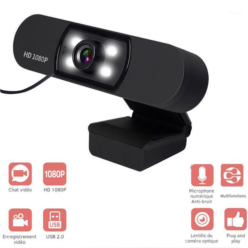 

USB 2.0 Web Digital Camera Full HD 1080P Webcam with Microphone Clip-on 2.0 Megapixel CMOS Web Cam for Computer PC Laptop1, Black
