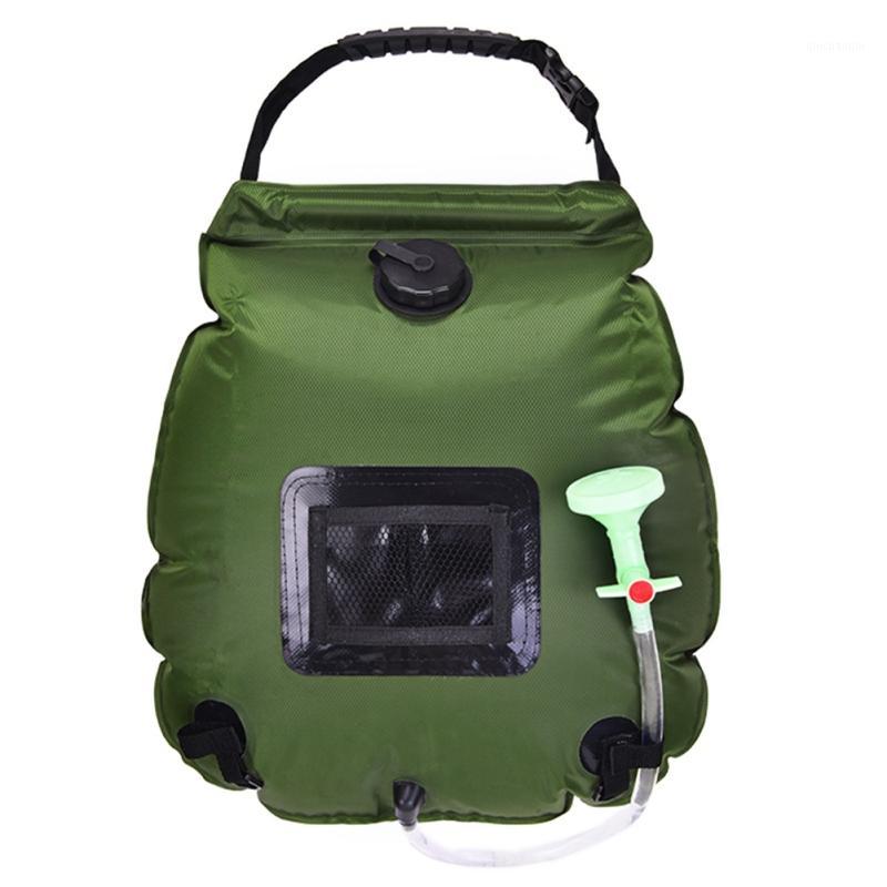 

Water Bags For Outdoor Solar Hiking Camping Shower Bag 20L Heating Camping Shower Hydration Bag Hose Switchable Head1