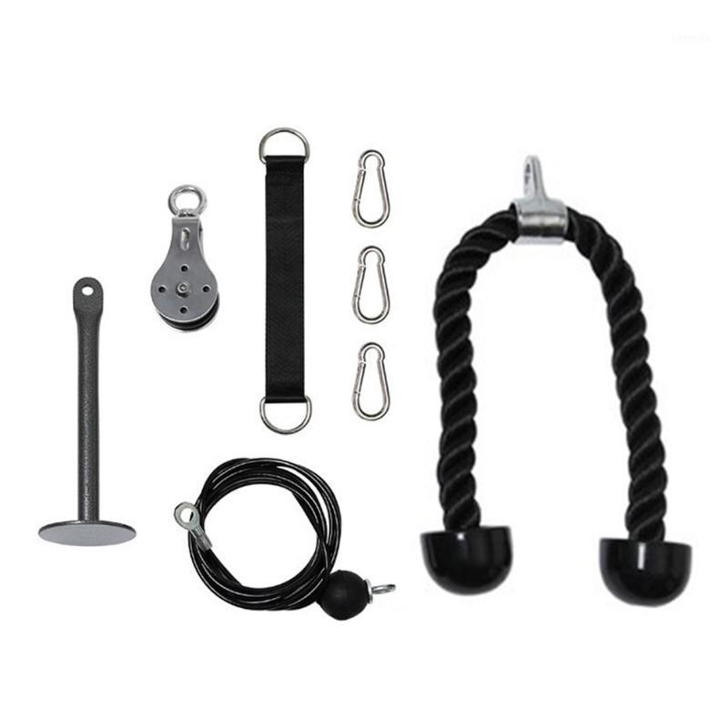 

DIY Pulley Cable Machine Set Arm Triceps Fitness Strap Home Workout Equipment for Easy Safety Working-out Ornaments1