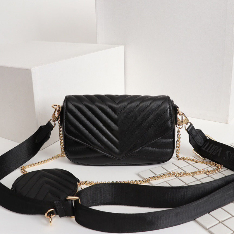 

Genuine Real Leather High Quality women luxurys designers fashion crossbody bags wallet backpack handbags card holder shoulder tote bag, Black