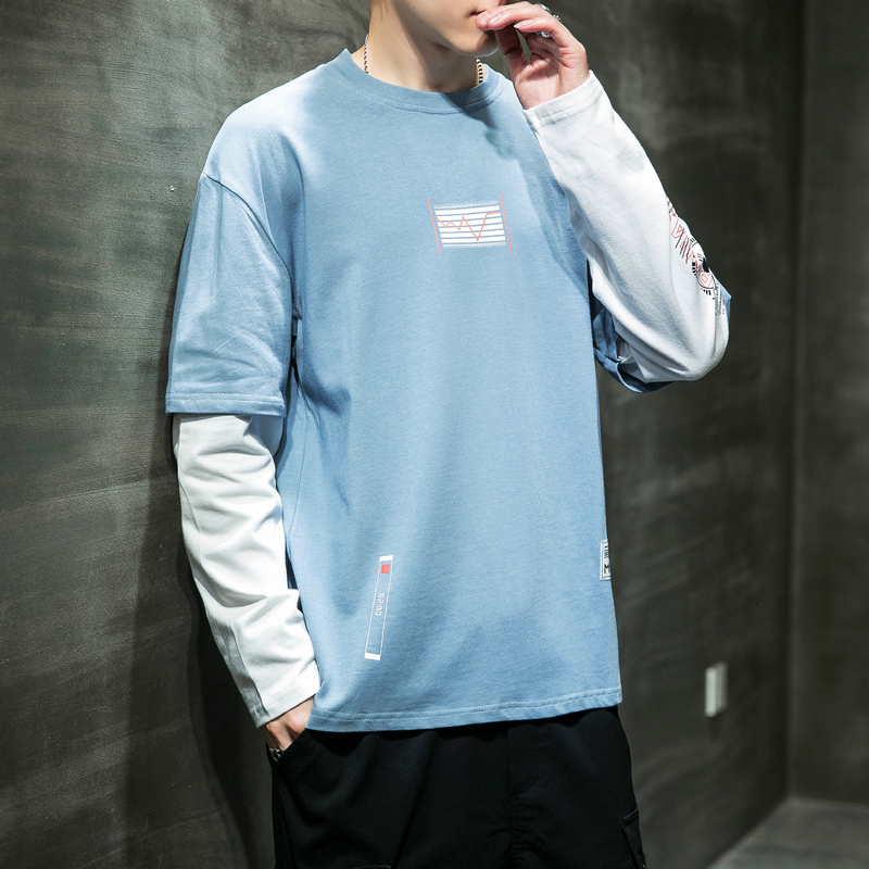 

2021 Long Sleeves Mens Tshirts New Spring Autumn Clothes Man's Classic T-shirt Top Tees High Quality 0831, Ds922 2