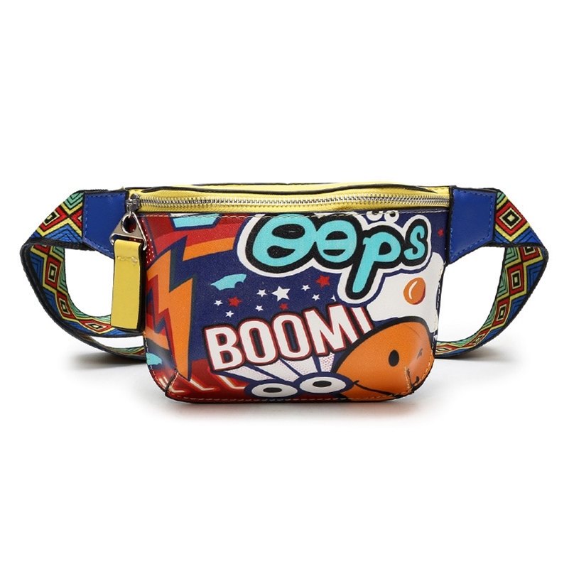 

Cute Cartoon Child Waist Bag Trend Boy And Girl Fanny Pack Belt Bags High Quality Female Waist Packs Hip Bum Bag Chest Bags 201117, Red