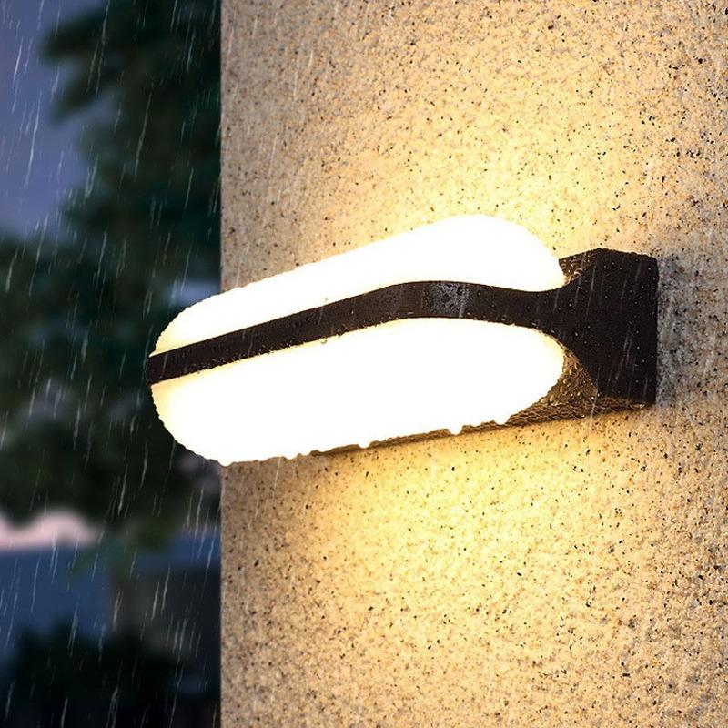 

European modern minimalist outdoor entrance hall entrance wall lamp balcony indoor and outdoor LED waterproof wall lamp LB100712