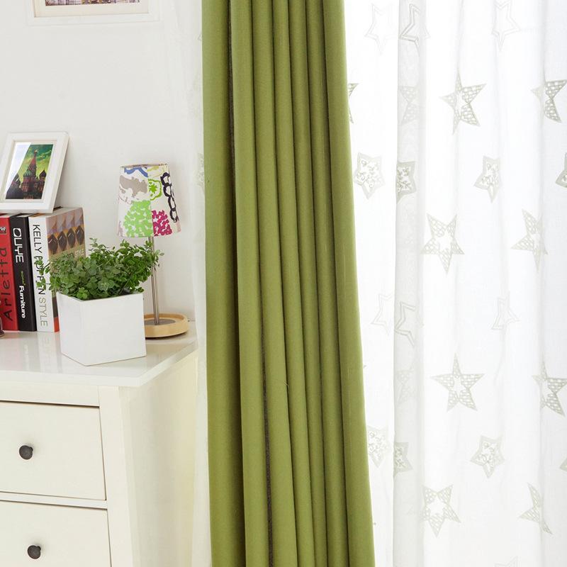 

Plaid Cloth Simple Modern Dyeing Fabric Fresh Baitao for Living Room Balcony Curtain1, Gray curtain