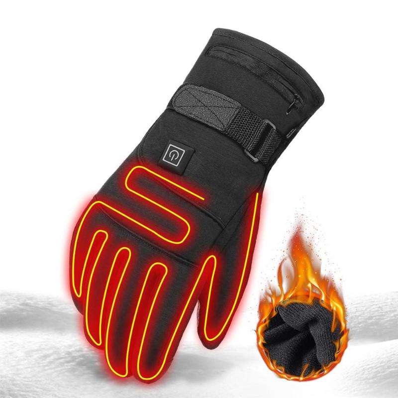 

New Electric Heated Gloves 3.7V 4000 MAh Rechargeable Battery Powered Hand Warmer For Motorcycle Cycling Hunting Fishing Skiing, Battery box