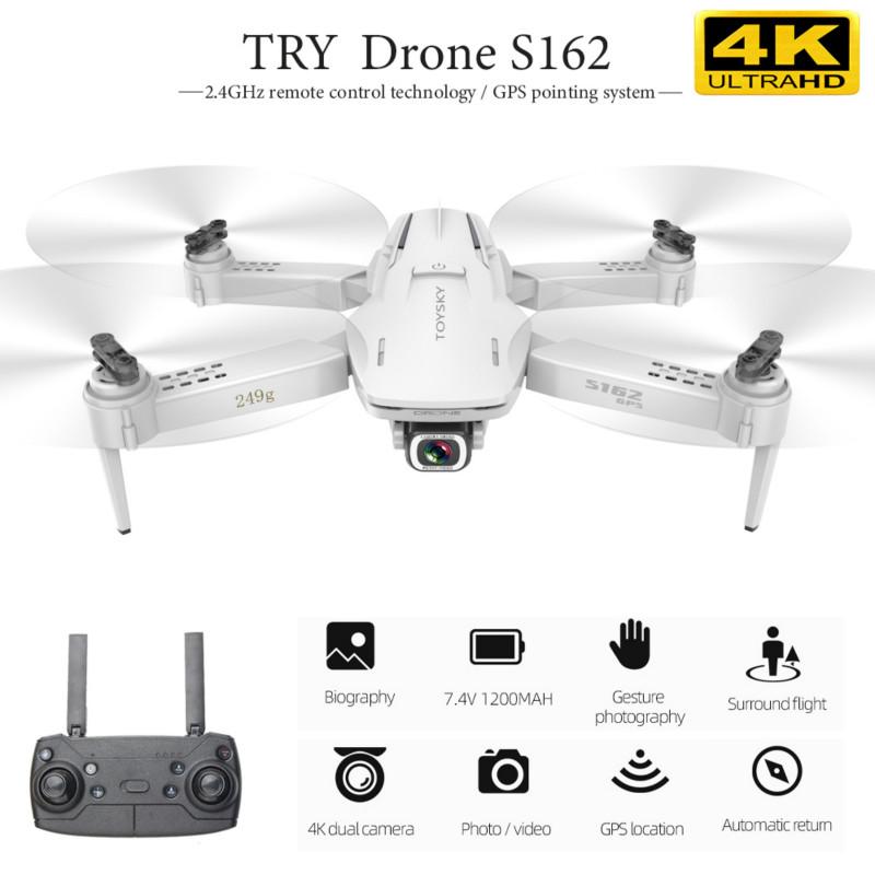 

2020 New Drone S162 Gps 4k Hd 1080p 5g Wifi Fpv Quadcopter 20 Minutes Rc Distance 500m Dron Smart Return Drone Pro