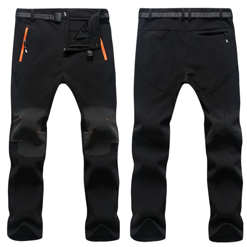 

Patchwork Men Hiking Pants Zipper Sports Outdoor Breathable Quick Dry Fishing Camping Climb Spring Autumn Trouser Oversize Male, Black