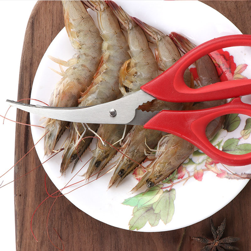 

New Popular Lobster Shrimp Crab Seafood Scissors Shears Snip Shells Kitchen Tool Popular Free DHL Shipping GWF4425