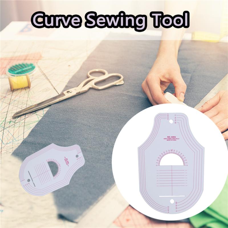 

New Curve Sewing Tool Sewing Ruler Cutting Ruler Clothing Sample Transparent Yardstick Patchwork Cloth Cutting Rulers J60