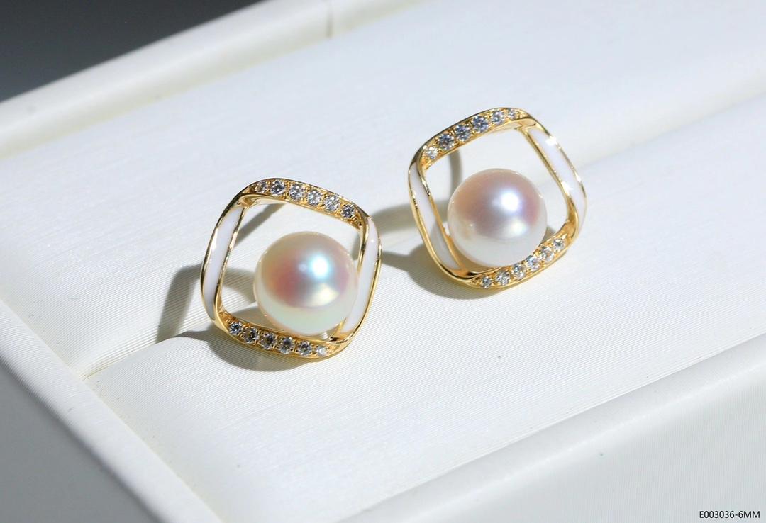 

Stud Christmas Korean Style Earrings For Women Vintage Natural Pearl Fashion Jewelry