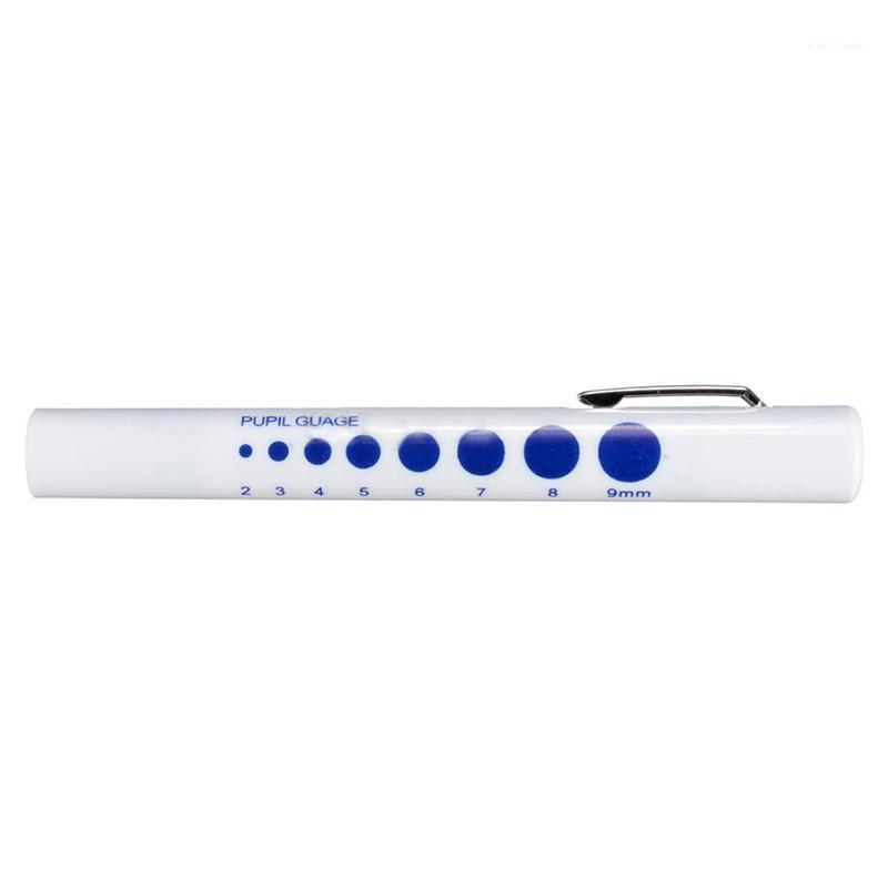 

LED Torch Pen Light Disposable with Pupil Gauge Nurses s Paramedics Number of Pens:11