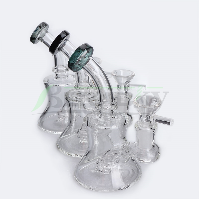 

DHL!!! Beracky 5.5Inch Glass Water Bongs With Free 14mm Glass Bowl Heady Beaker Bong Dab Oil Rigs Glass Water Pipes Recycler Bong