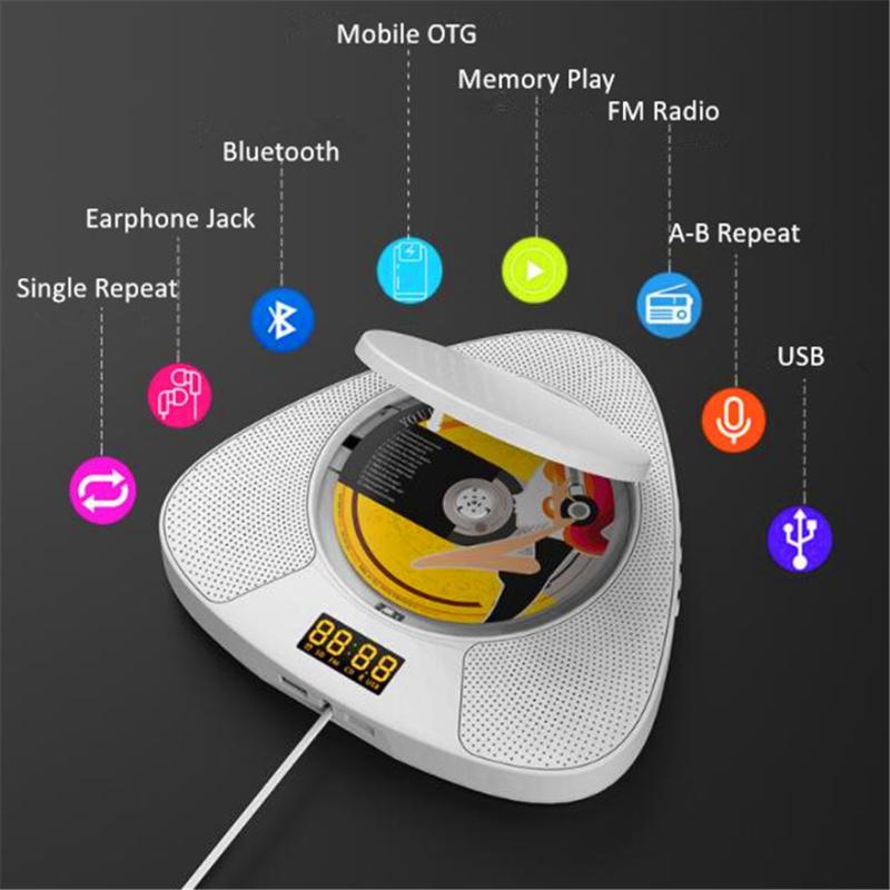 

Radio Cd Player Home Usb Wall Mounted Mp3 Bluetooth Discman Hifi Music Hi Fi Speaker Cdplayer Sacd Boombox Remote Control