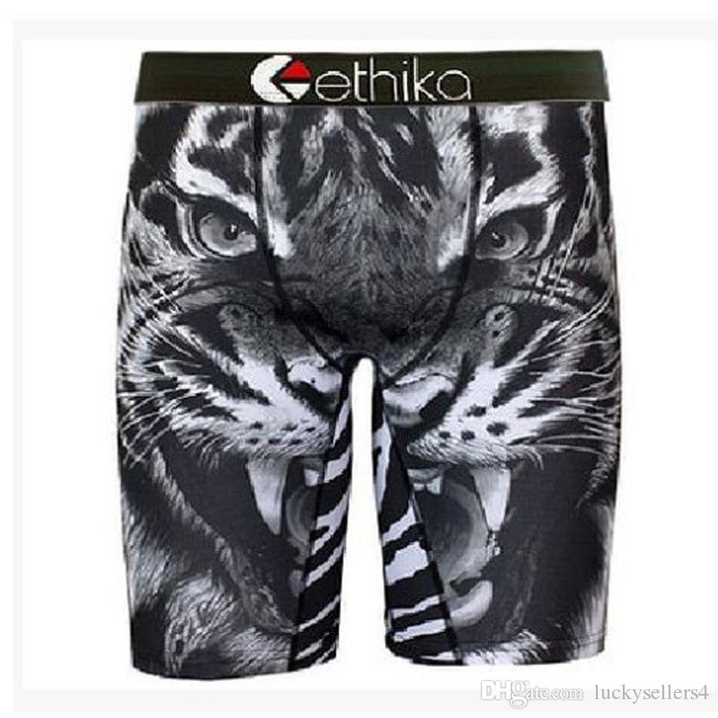 

Hot Fashion Black/white Tiger Ethika 7 styles Mens Underwear Sports Boxer Pants US SizeS,M, L,XL434, Random mixing