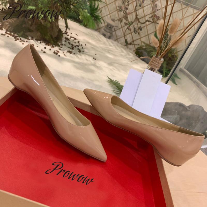 

Prowow New Genuine Leather Sexy Pointed Toe HIgh Heels Slip On Party Wedding Pumps Shoes Women, As pic4