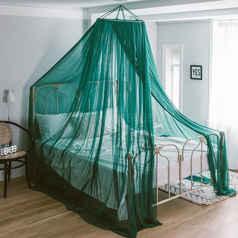 

Mosquito Net Japanese Simple Pure-colour Mini-cap Nets Dome-top Bed Encrypted Ground-type 2022 Product 1.2m 1.3m