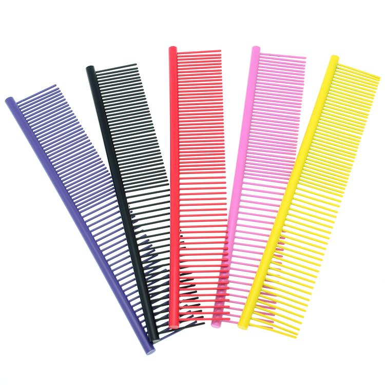 

19CM*3.5CM Pet Dog Comb Professional Hair Trimmer Comb Stainless Steel Dog Grooming Shedding Cat Hair Cleaning Tool LZN0016