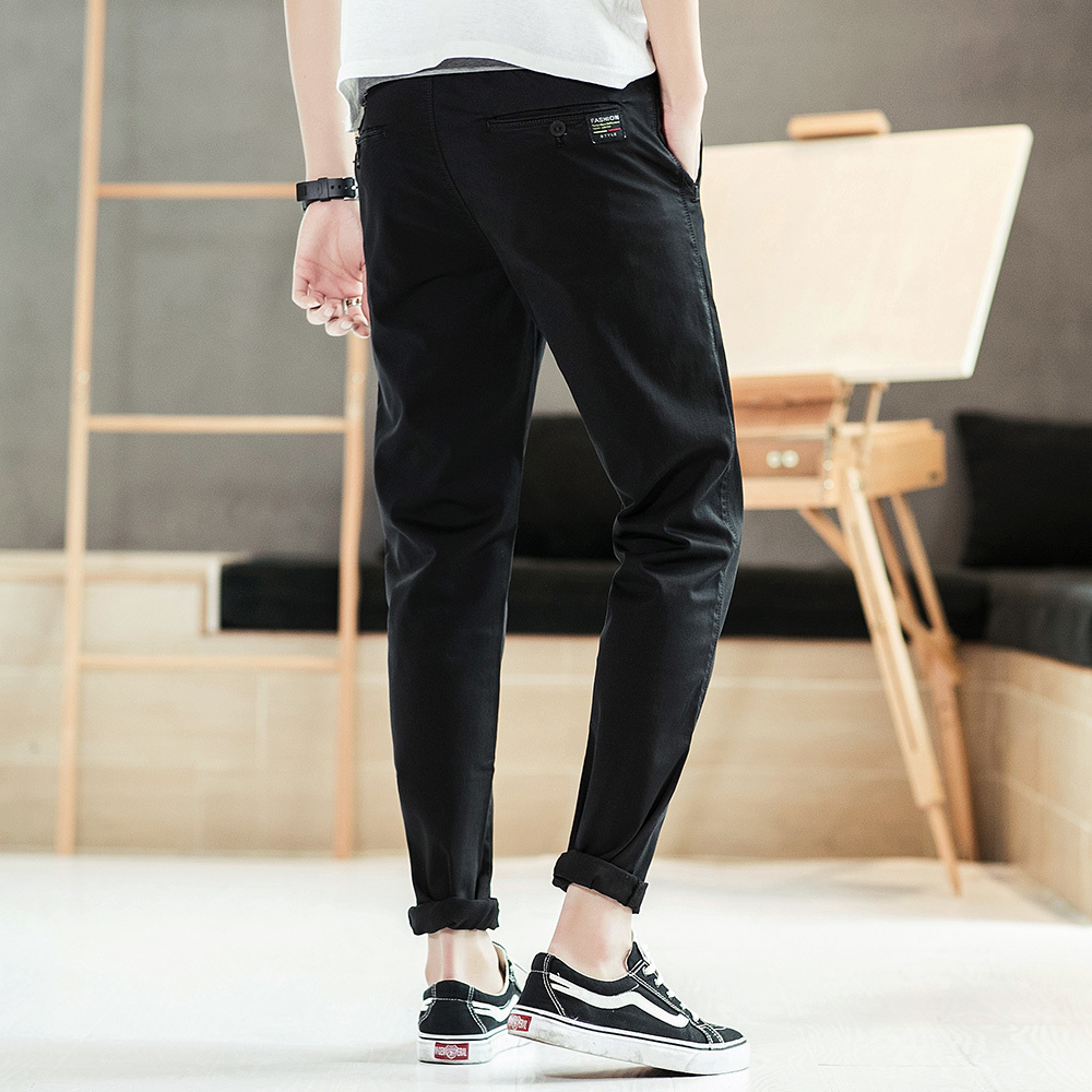 

2021 New Casualties of Fine Cotton Lazer Straight Pants Solid Fancy Leg Long Pencil Pant Plus Size Hot Sell F75 A1WW, 28