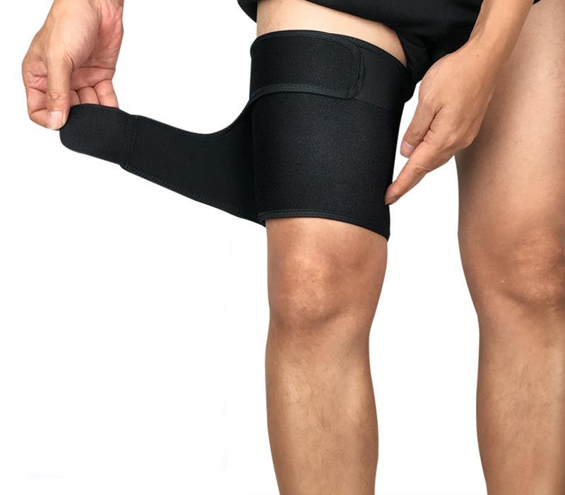

Tigh muscle protector compression legwarmer knee support guard sleeve brace adjustable, Yellow