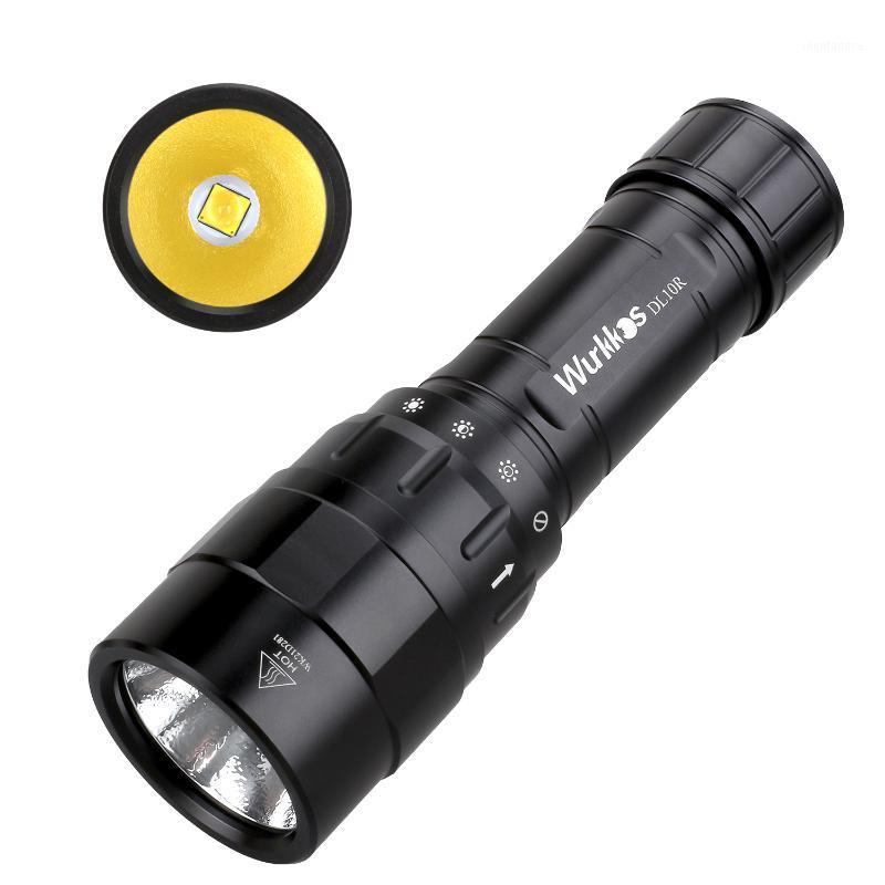 Flashlights Torches Wurkkos DL10R Scuba Diving Cree XHP70.2 LED 4500lm 21700 USB-C Rechargeable Torch With Magnetic Control-image-748063199