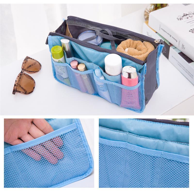 

2020 Cosmetic Bag Travel Organizer Portable Beauty Pouch Functional Bag Toiletry Make Up Makeup Organizers Phone Case1, Black