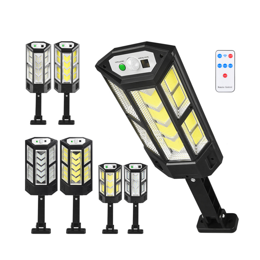 

Solar Sensor Wall Lamp 3 Modes Bright LED New Outdoor Garden Lighting Street Lamps Waterproof Sunlight With Remote Control